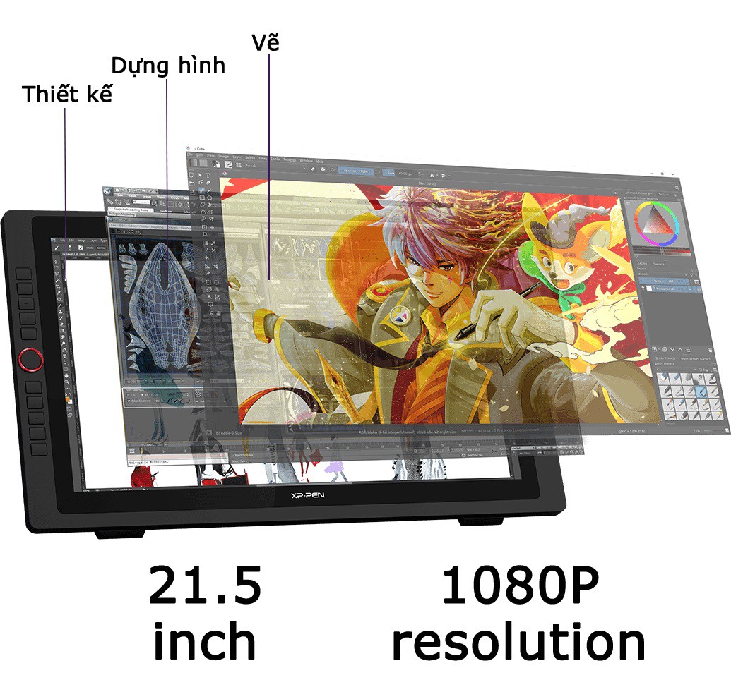 Bảng vẽ màn hình XP-Pen 22R Pro 21.5 inch