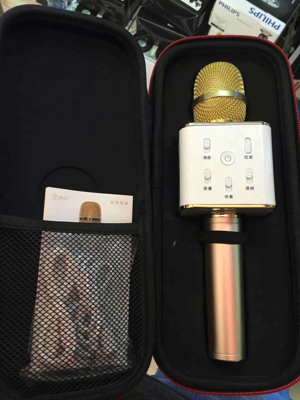 Micro Karaoke Kèm Loa Bluetooth Tuxun Q7 Chính Hãng