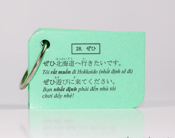 Flashcard Tiếng Nhật Ngữ Pháp sơ cấp - Thẻ Học Tiếng Nhật Ngữ Pháp  Sơ Cấp