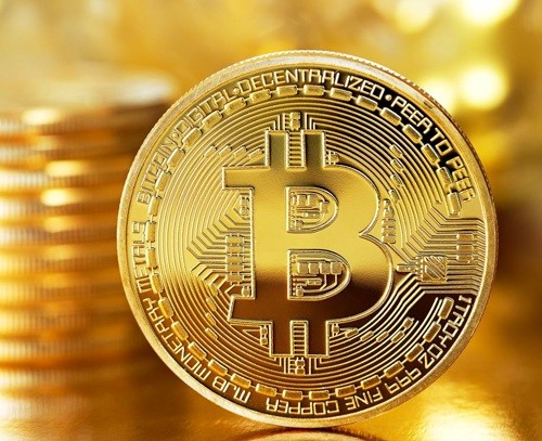 Đồng Bitcoin Mạ Vàng