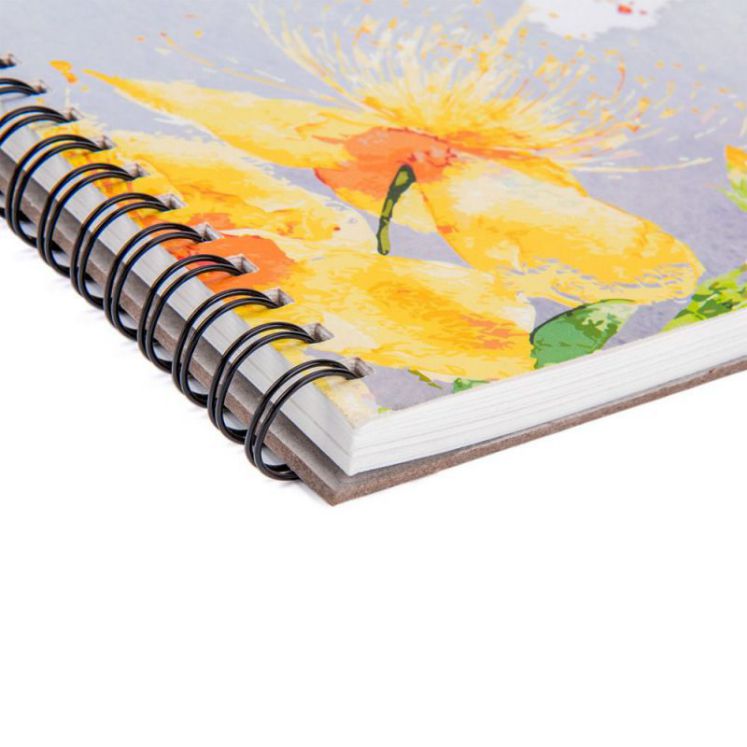 Sketchbook Canson A4 Nhỡ 300g Vân Medium Vẽ Màu Nước Potentate Cao Cấp 16 Tờ - Hoa Vàng 022752