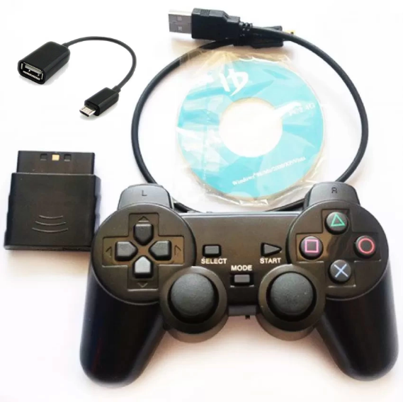 Tay cầm chơi game không dây Duo Shock 3 cho PC PS2 PS3