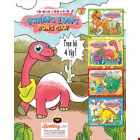 Bộ 4 Tập Tô Màu Dán Hình: Khủng Long Rong Chơi