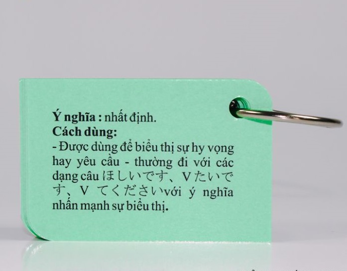 Bộ KatchUp Flashcard Tiếng Nhật Ngữ Pháp Sơ Cấp N5,4 (Minna no Nihongo) - High Quality - ảnh 3