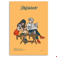 Sổ Vẽ Ký Họa Sketchbook Dạng Pad CMA Studio Giấy Italy 120gsm A4 Manga Comic - SA4PT01