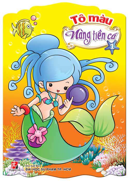 Bộ tranh tô màu Nàng Tiên Cá đơn giản và đẹp nhất Update 04/2023