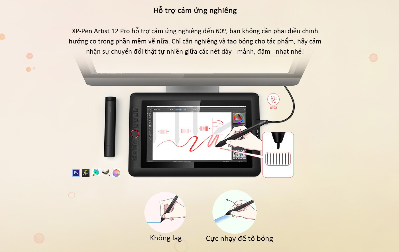 Bảng vẽ màn hình XP-Pen 12 Pro 11.6 inch