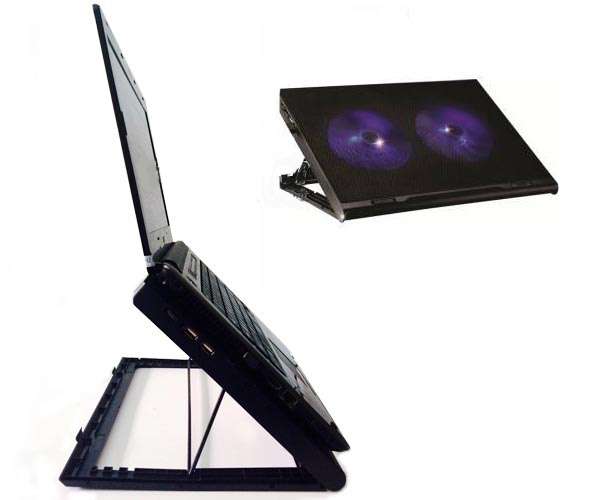 Đế Tản Nhiệt Laptop Shinice N28 (2 Fan Lớn) Có Bệ Nâng Đa Năng