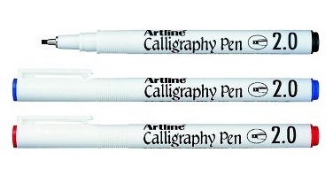 Bút Vẽ Và Luyện Chữ thư pháp Artline Calligraphy Pen