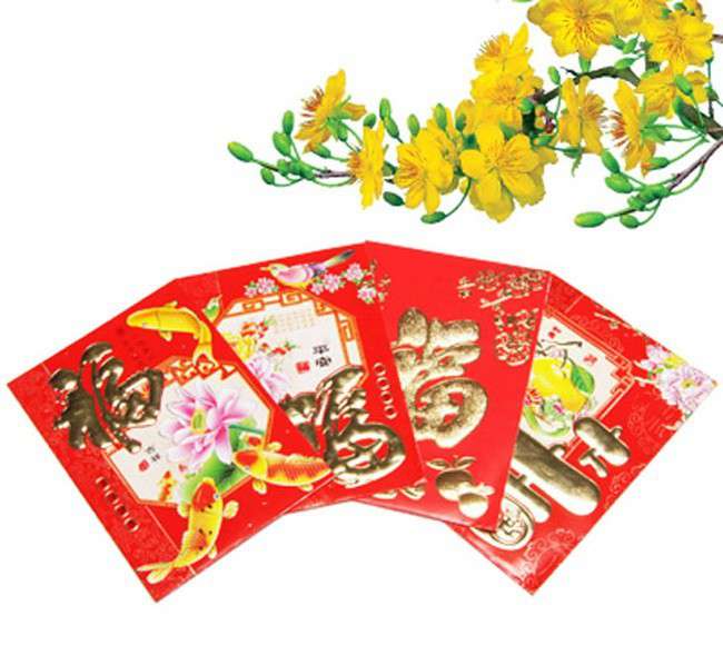 Bao lì xì nhỏ loại dày lốc 6 cái