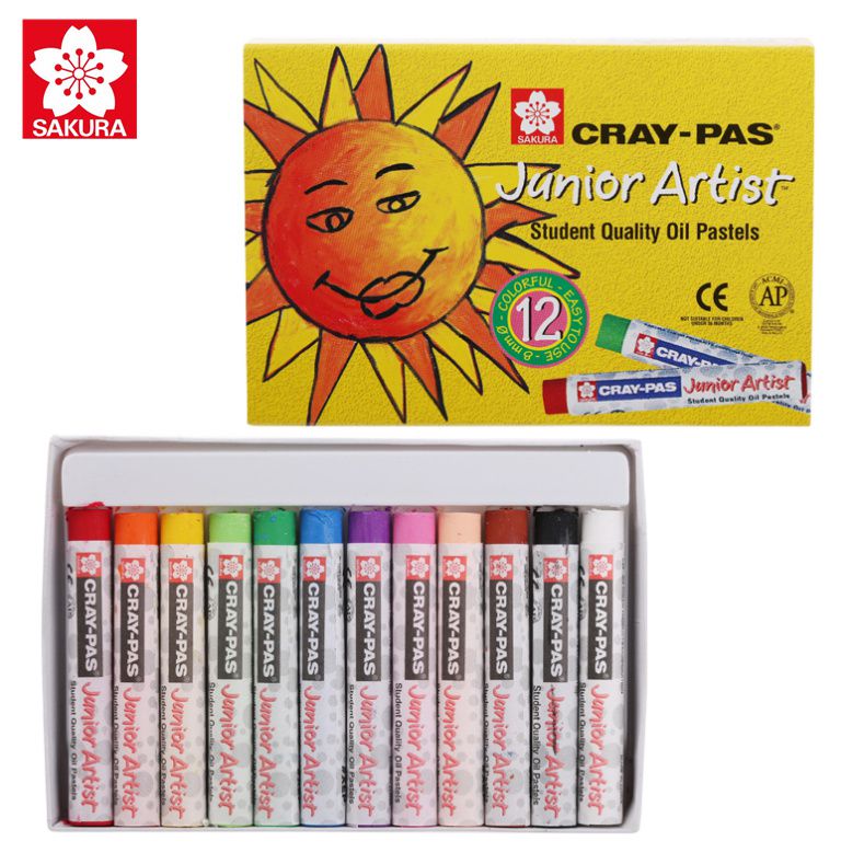 Bút Sáp Dầu Sakura Craypas Junior Artist 12 Màu