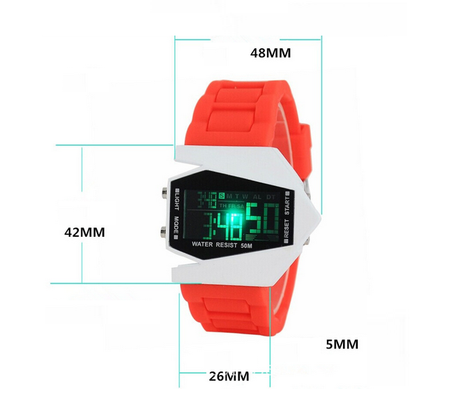 Đồng hồ đèn led phi thuyền dây nhựa dẻo