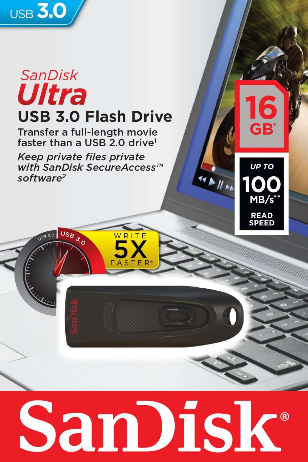 USB 3.0 Sandisk 16G Chính Hãng - 1