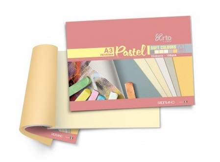 giấy vẽ chuyên cho màu pastel campap arto size a3