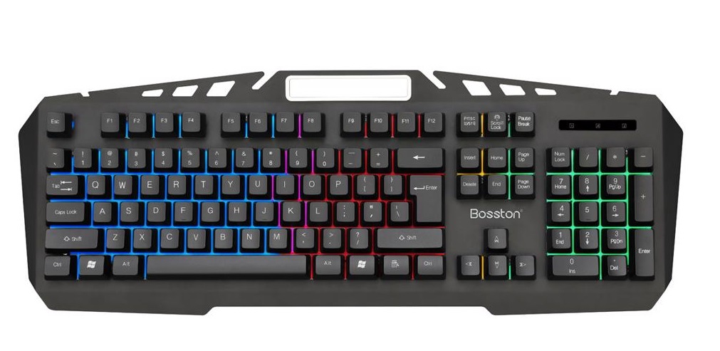 bàn phím bosston K330 đèn nèn led 7 màu