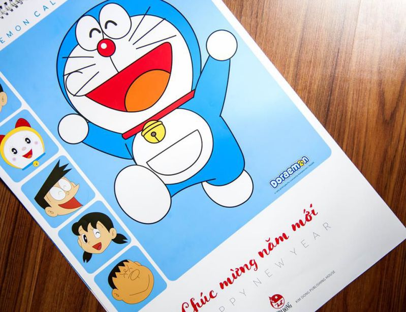  Lịch Tường 2018 Doraemon: Birth Of Characters