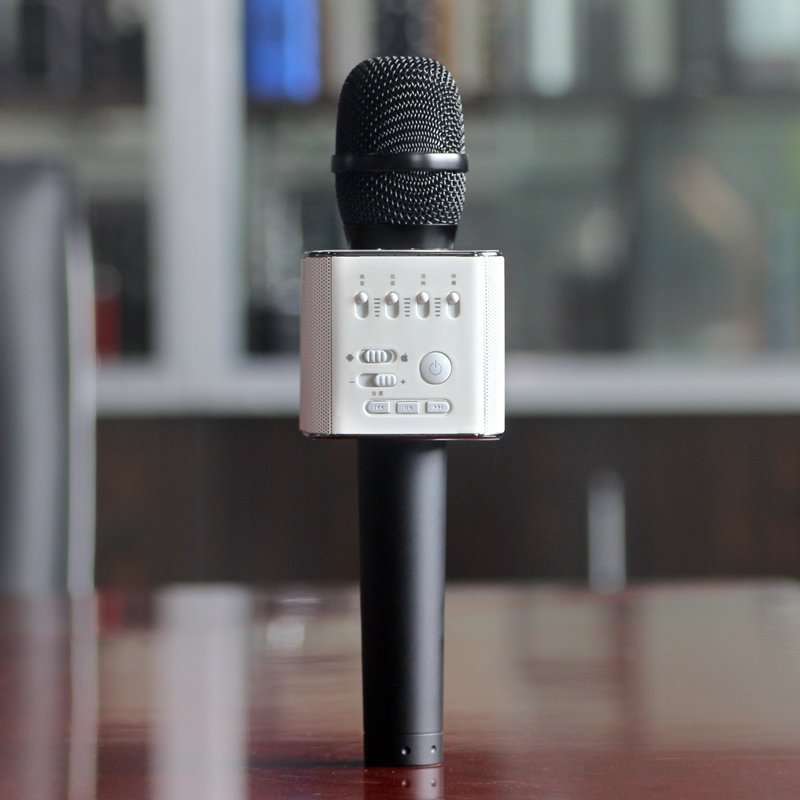Micro Karaoke Kèm Loa Bluetooth 3 Trong 1 MICGEEK Q9 Cao Cấp Chính Hãng