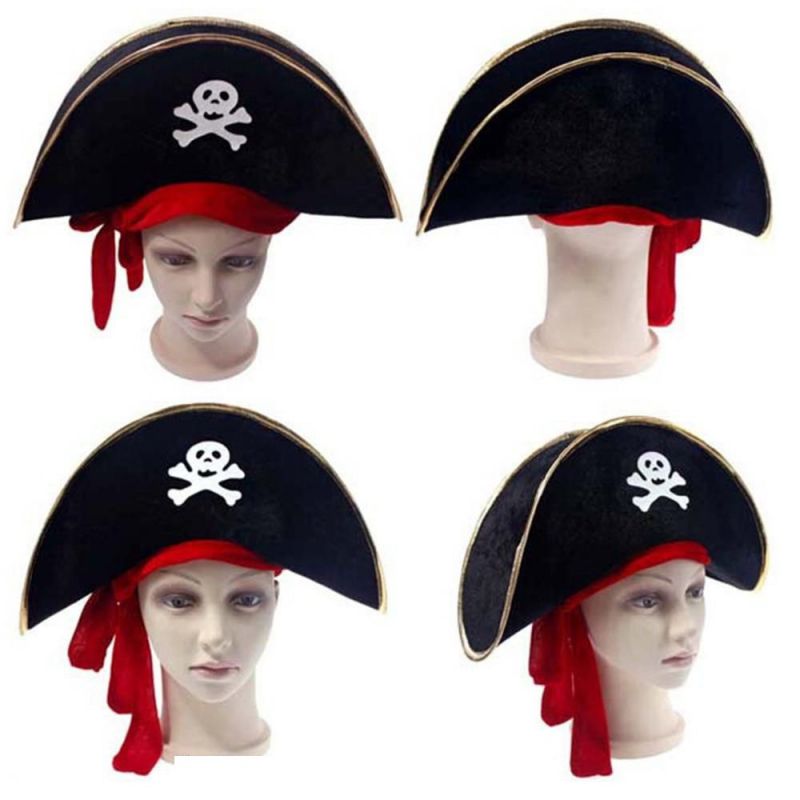 Nón Thuyền Trưởng Cướp Biển - Đồ Hóa Trang Halloween (Halloween Costumes)