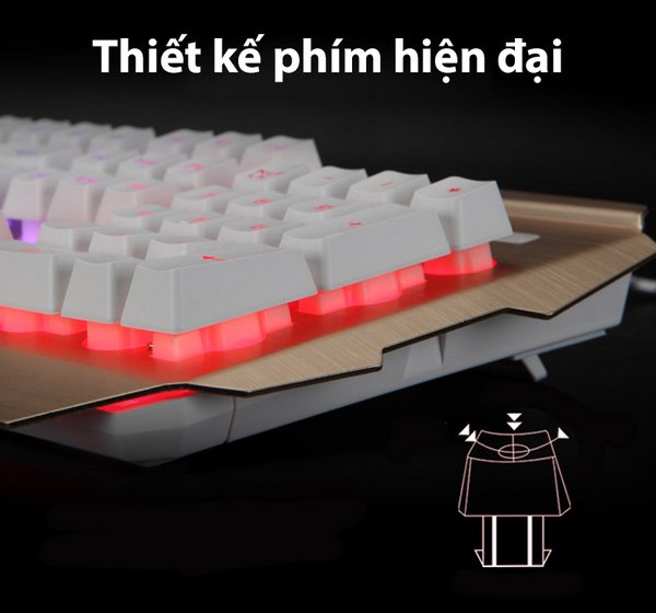 bàn phím giả cơ bosston r300 full led