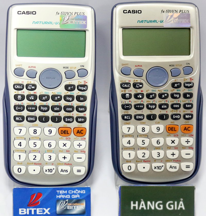 Nhận biết máy tính Casio chính hãng do Bitex phân phối qua tem chống hàng giả công nghệ mới