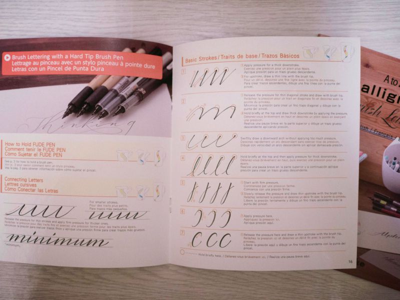 Sách Hướng Dẫn Tập Viết Chữ Thư Pháp Kuretake A To ZIG Calligraphy Brush Lettering